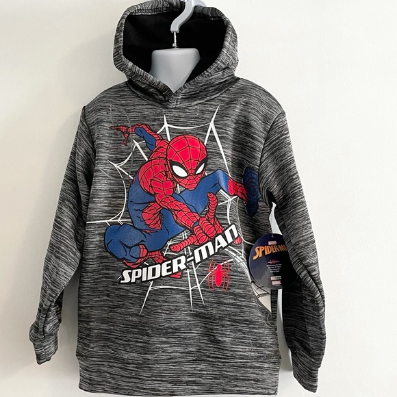 🆕Boy’s Marvel Spider-Man Hoodie Size 7 - Picture 2 of 9